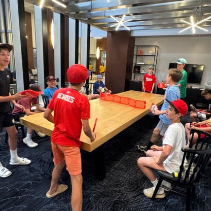 after school activity playing pepper pong